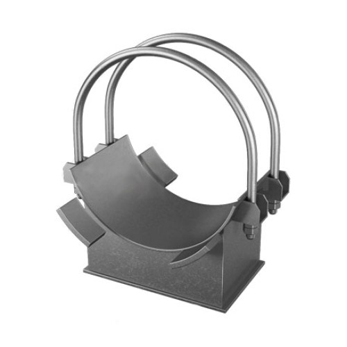 Опора хомутовая неподвижная для трубопроводов ТЭС и АЭС Ст3 920х700х700х100 мм ОСТ 34-10-618-93 в Москве

