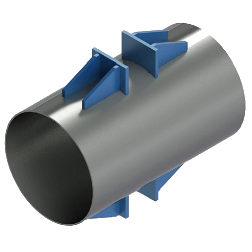 Опора неподвижная лобовая двухупорная усиленная Т6.14 820х8х300х1080х400 мм Серия 4.903-10 Выпуск 4