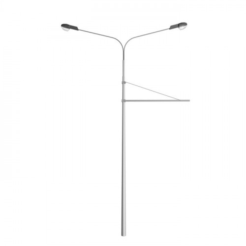 Опора контактной сети граненая прямостоечная КСГ-10/12П-1000-ц 220х450х10 мм