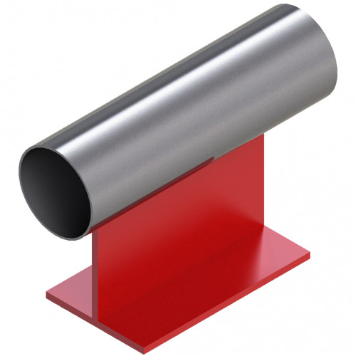 Опора неподвижная приварная тавровая для тепловых сетей исп. А12 09Г2С 57х340х100 мм ОСТ 36-146-88 3,6 кг