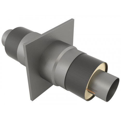 Опора неподвижная щитовая в оцинкованной ППУ изоляции для тепловых сетей 17Г1С 1420х1600х1800х2000 мм ГОСТ 30732-2006