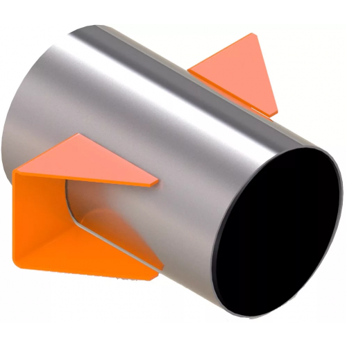 Опора вертикальных трубопроводов 1220-ВП-А2 1220х10х400х450 мм ОСТ 36-146-88 в Москве

