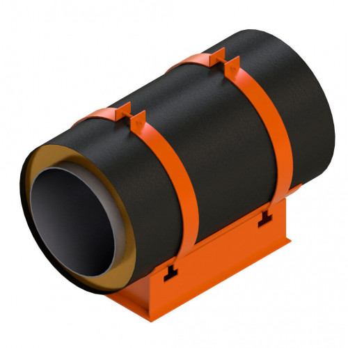 Опора скользящая хомутовая для труб в ППУ изоляции 313.ТС-008.011 219х355 мм Серия 313.ТС-008.000