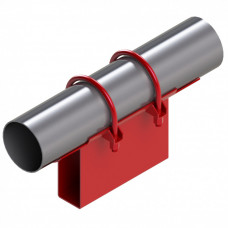 Опора неподвижная хомутовая корпусная для тепловых сетей исп. А11 / АС11 09Г2С 108х80х170х103 мм ОСТ 36-146-88 5,4 кг