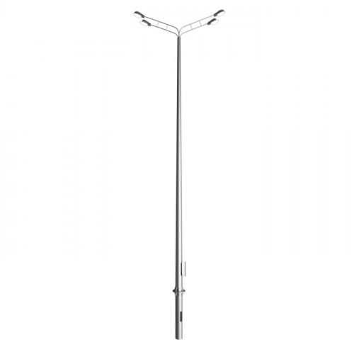 Опора освещения силовая граненая фланцевая круглая ОГС 1,8-8 Ст3сп5 320х460х8 мм