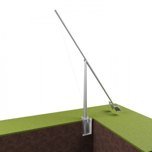 Опора освещения складывающаяся граненая фланцевая квадратная МО-С-4 Ст3сп5 60х136х4 мм в Москве

